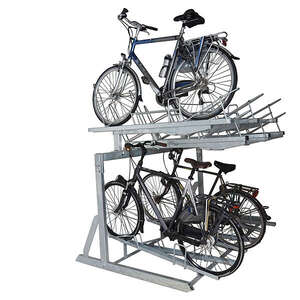 Cykelparkering til ethvert behov | Pladsbesparende cykelparkering | FalcoLevel Eco - Cykelstativ i 2 etager | image #1| FalcoLevel-Eco-cykelparkering-i-2-etager