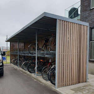 Cykelparkering ved havnefronten i Nørresundby