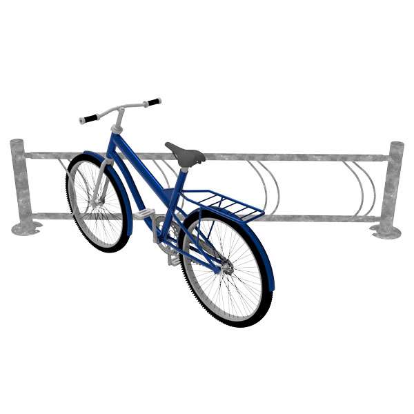 Cykelparkering til ethvert behov | Cykelstativer til skråparkering | FalcoScandi enkeltsidet skråparkering | image #1 |  
