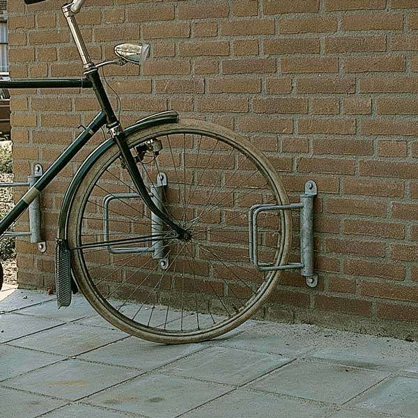 Cykelparkering til ethvert behov | Cykelstativer til skråparkering | Cykelklemme F-1 til vægmontage 45° | image #2 |  