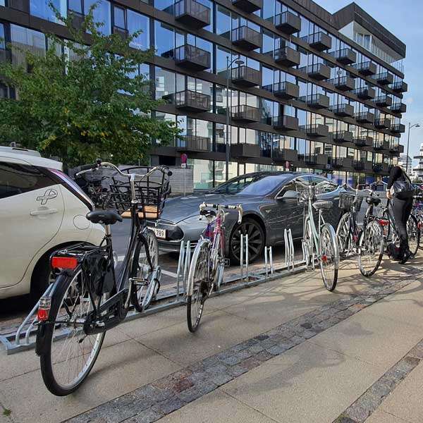 Cykelparkering til ethvert behov | Cykelstativer til skråparkering | Falco A-11 enkeltsidet skråparkering | image #4 |  