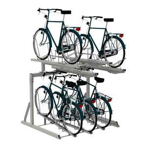 Cykelparkering til ethvert behov | Pladsbesparende cykelparkering | FalcoLevel Eco - Cykelstativ i 2 etager | image #1